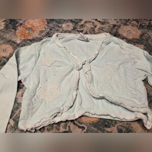 Naartjie Light Blue Cotton Cardigan